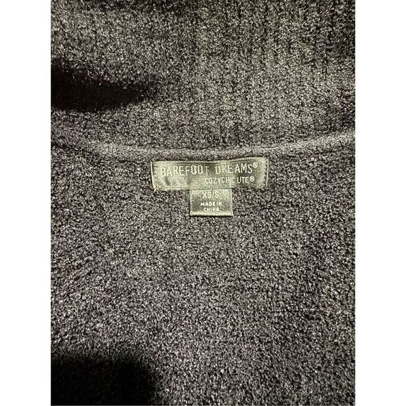 Barefoot dreams black cozy chic lite circle cardigan XS/S - Picture 4 of 9